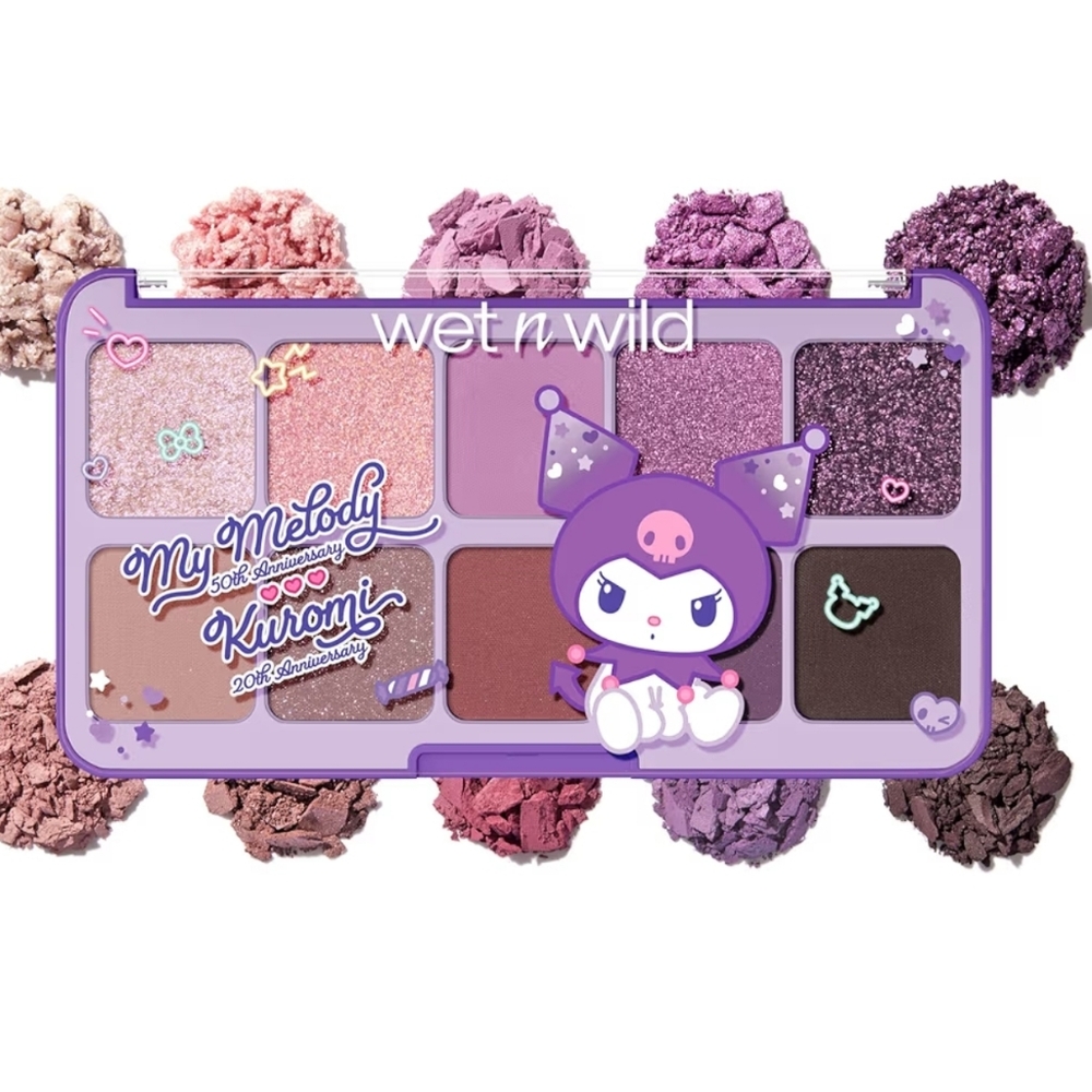 NWT wet n wild My Melody and Kuromi Eye & Face Palette - Grunge Glam